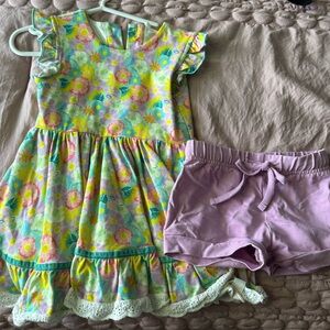 Love & Grow Floral Dress with shorts